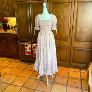 Antonio Melani Born on Fith floral Lottie smocked Puff Sleeve Dress Size 0